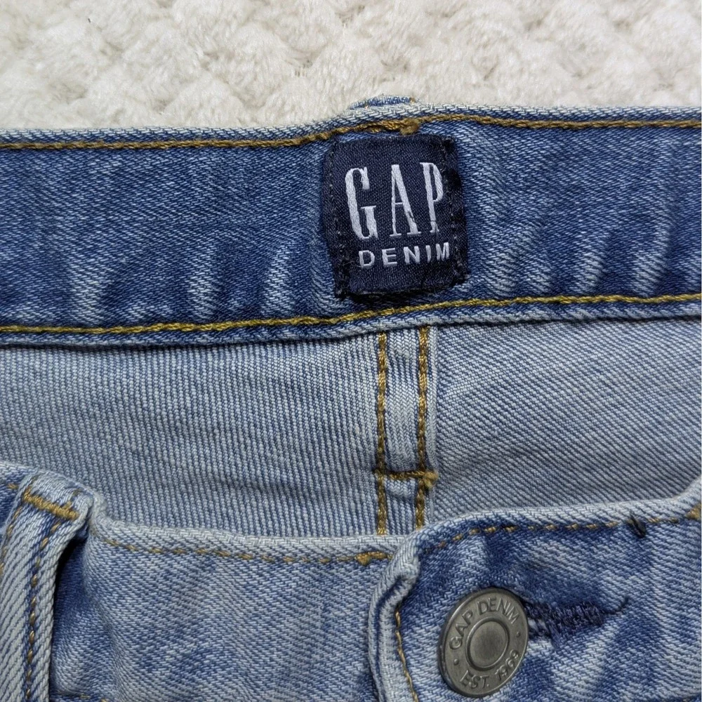 Gap Slim Fit Jeans 33x32 Light Indigo Stretch Denim Men 2018‎